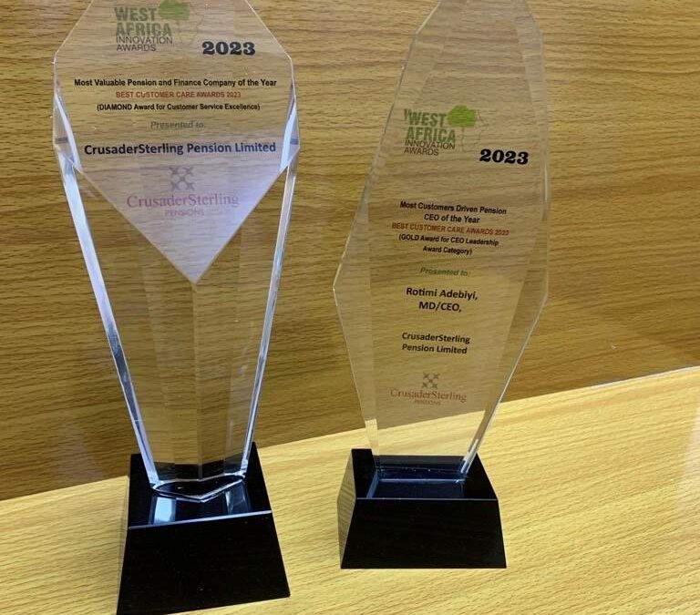 CrusaderSterling Pensions, MD/CEO Wins Awards at The 2023 West Africa Innovation Awards