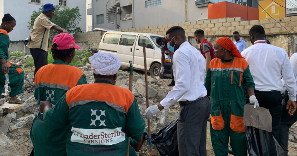 "In celebration of World Environment Day 2024, CrusaderSterling Pensions partnered with LAWMA for a cleanup on Keffi Street, Ikoyi, Lagos. This collaboration underscores our commitment to sustainability and environmental stewardship, integrating eco-friendly practices into our operations. Learn more about our efforts to support a sustainable future.