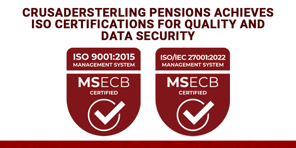 CrusaderSterling Pensions achieves ISO 9001 and 22001. leading pension fund administrator. best pension company in nigeria