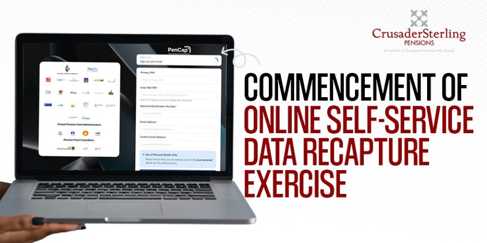 Data Recapture Exercise PENCAP by PenCom,PenOp. CrusaderSterling Pensions. Pension Fund Administrator